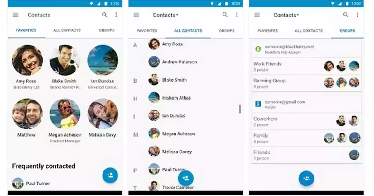 BlackBerry Contacts