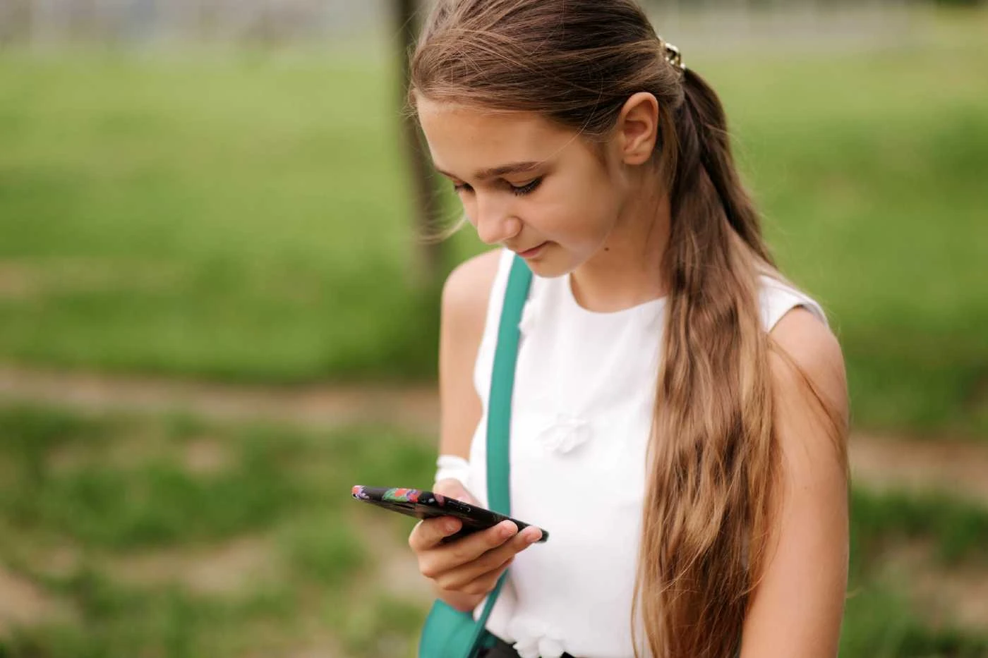 Child with phone