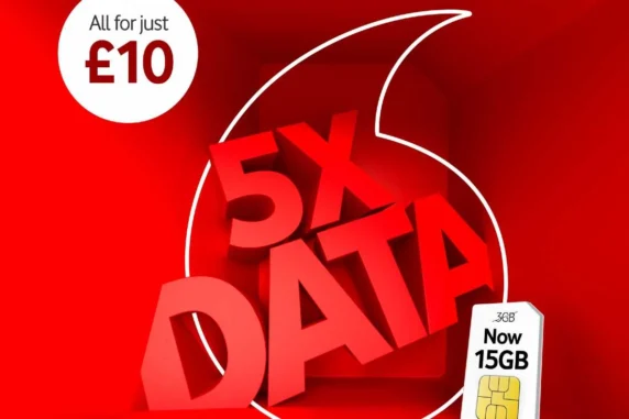 Vodafone 5x data offer