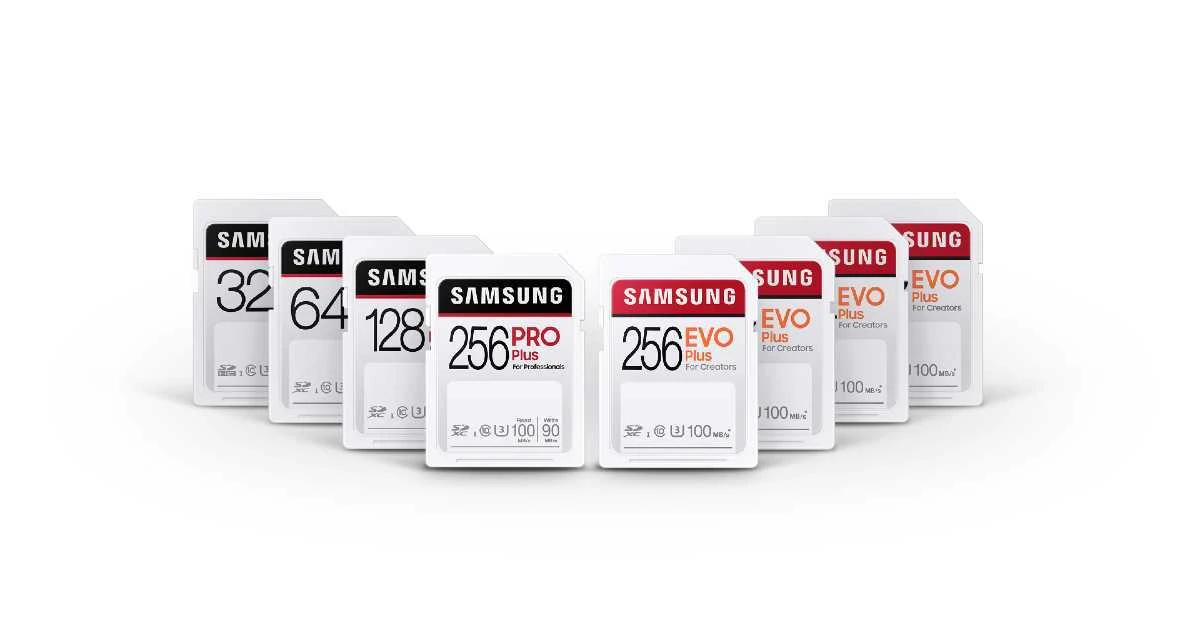 Samsung unveils PRO Plus and EVO Plus SD Cards