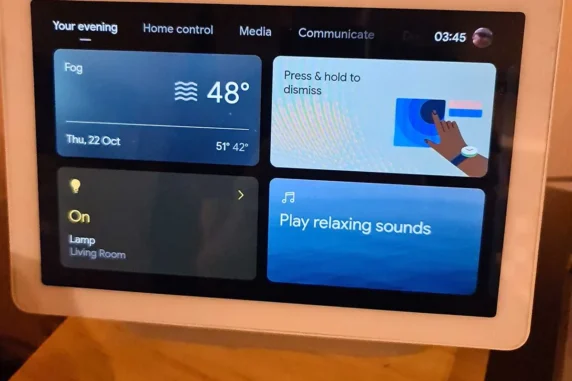 Nest Hub Max UI Your Evening