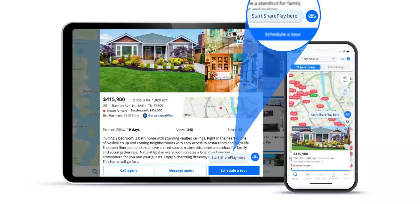 Zillow SharePlay