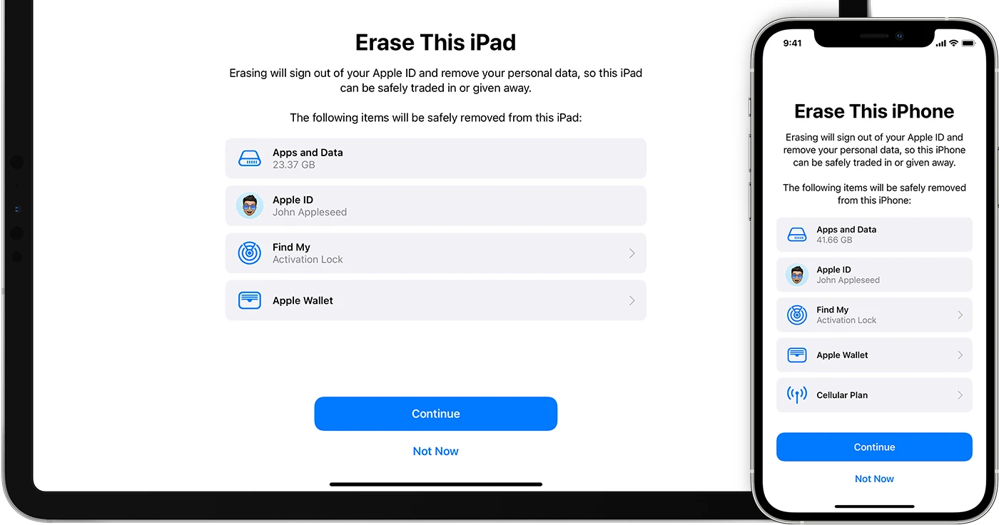 Erase iPhone