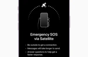 rgency SOS via Satellite Apple