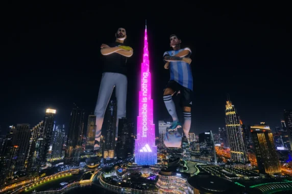 Adida and Messi AR